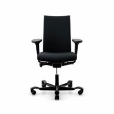 ergonomische bureaustoel Hag Creed in zwarte stof